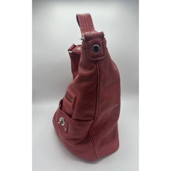 MARC JACOBS COLLECTION PINK LEATHER BLAKE LARGE FULL ZIP SHOULDER HOBO HAND BAG - Picture 2 of 15